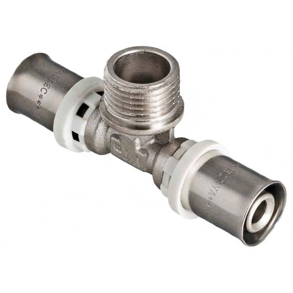 Тройник латунь пресс НР   Valtec VTm.233