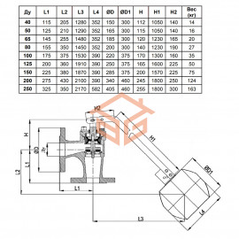 Клапан поплавковый угловой RF3240 Tecofi