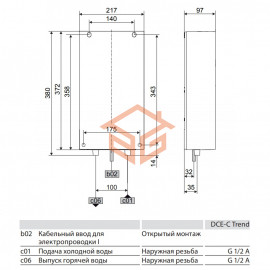 Водонагреватель электрический проточный DCE-C Trend Stiebel Eltron