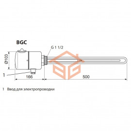 Элемент нагревательный для бойлеров SB (кроме SB 650/3 AC) Stiebel Eltron