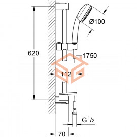 Гарнитур душевой Tempesta Cosmopolitan 100 Grohe