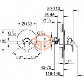 Смеситель для душа BauFlow одноручный Grohe