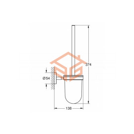Ершик для унитаза в комплекте BauCosmopolitan Grohe 40463001