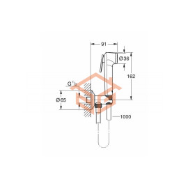 Смеситель для гигиенического душа одноручный BauClassic Grohe 124902
