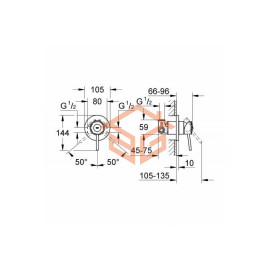 Смеситель для гигиенического душа одноручный BauClassic Grohe 124902