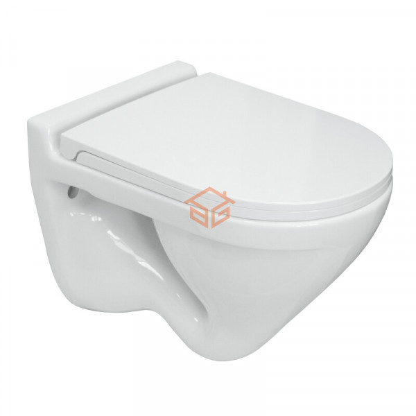 Унитаз подвесной горизонт/выпуск дюропласт микролифт белый Attica Sanita Luxe WC.WH/Attica/DM/WHT.G/S1