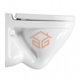 Унитаз подвесной горизонт/выпуск дюропласт микролифт белый Attica Sanita Luxe WC.WH/Attica/DM/WHT.G/S1