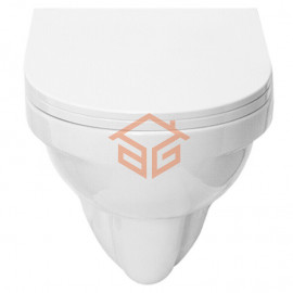 Унитаз подвесной горизонт/выпуск дюропласт микролифт белый Best Sanita Luxe WC.WH/Best/DM/WHT.G/S1