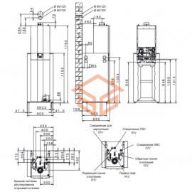 Котел настенный газовый конденсационный 14 кВт CGS-2-14/150R со встроенным бойлером Wolf 8615216