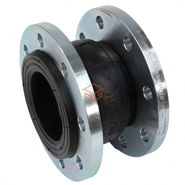 Компенсатор резиновый антивибрационный EPDM Ду 125 Ру10/16 фл L=165мм 8010 Benarmo сжатие/растяжение 20 мм/12 мм