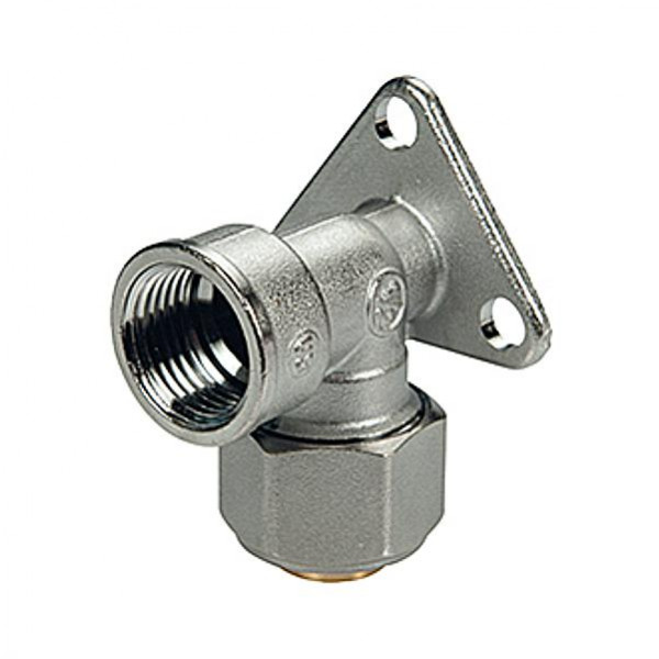 Водорозетка для МП/PE-X труб латунь хром обжим Дн 20х1/2" ВР R572AM Giacomini R572MX057