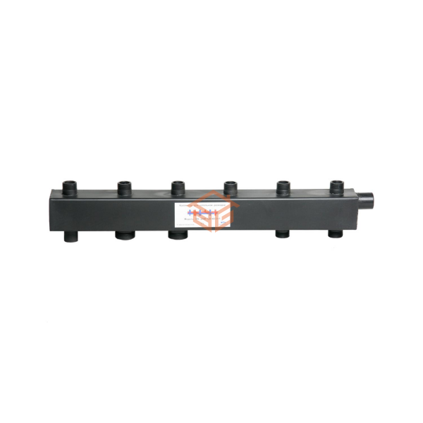 Коллектор котельной сталь до 120 кВт 1 1/2" ВР на 15 контуров 1 1/4" НР м/о 125мм Стандарт+ КК-32М ASKON 32M/125/50/8+7