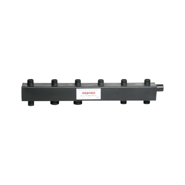Коллектор котельной сталь до 120 кВт 1 1/2" ВР на 15 контуров 1 1/4" НР м/о 125мм Стандарт+ КК-32М ASKON 32M/125/50/8+7